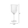 Colette 15-Ounce Scalloped Red Wine Glass, Clear - 1 Pack