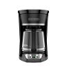 12-Cup Drip Coffee Maker with Custom Brew Strength, Black - 1 Pack