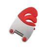 1PC Stainless Steel Pot Spoon Holder; Anti-Scald Silicone Grip Pot Clip Holder For Spoon; Kitchenware Bowl Clip; Cooking Utensils Tools; - Black