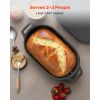 Enameled Cast Iron Dutch Oven, 3.5 Quart Pot with Lid and Dual Handles, Heavy-Duty Durable Cookware Pan, Oven Induction Compatible up to 500Fahrenheit