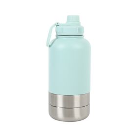 Outdoor Thermal Pet Outing Water Cup Bottle (Option: 32oz-bluish white)