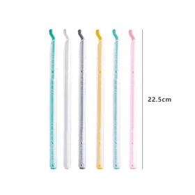 Food bag sealing sticks, reusable sealing rods for snack and dry food bags, tight sealing   preserves freshness and locks in flavor (Style: 22.5cm transparent white casing)