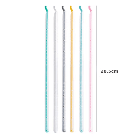 Food bag sealing sticks, reusable sealing rods for snack and dry food bags, tight sealing   preserves freshness and locks in flavor (Style: 28.5cm transparent white casing)